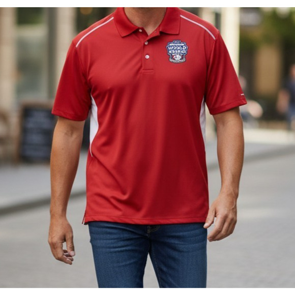 Russell Athletic Other - 2017 Little League World Series Red Polo Shirt Size Large Russell Athletic